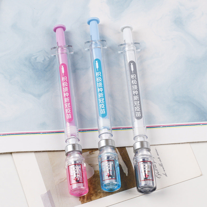 Creative Syringe Gel Realistic Syringe Ballpoint Student Stationery Ball Pen