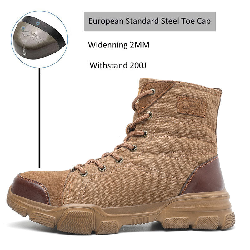 Safety Shoes Steel Toe Cap High-Top Work Protective Labor Insurance Shoes