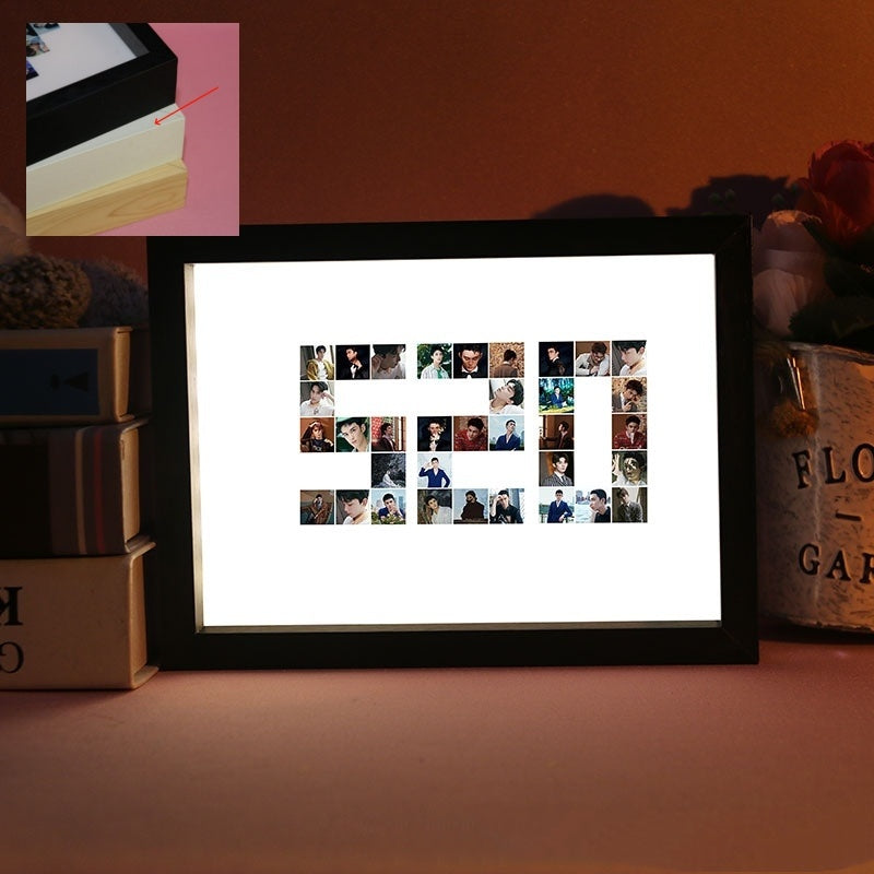 Creative 3D Night Light Photo Frame