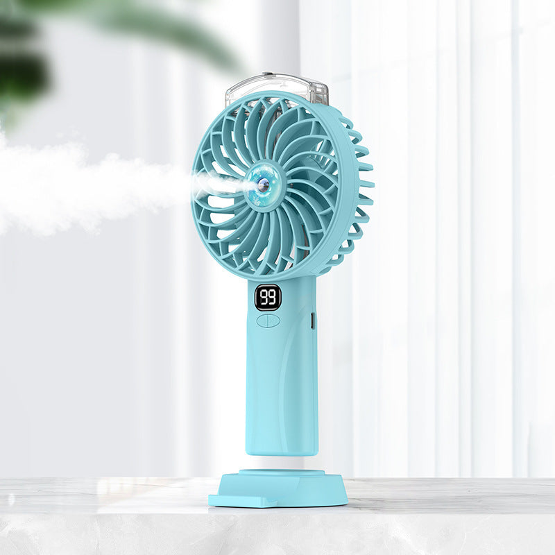 Spray Handheld Fan Digital Display Screen Charging Long Battery Life