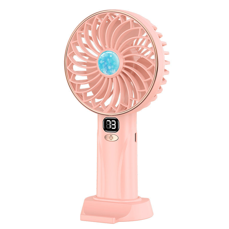 Spray Handheld Fan Digital Display Screen Charging Long Battery Life