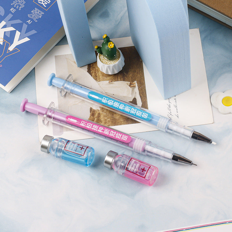 Creative Syringe Gel Realistic Syringe Ballpoint Student Stationery Ball Pen